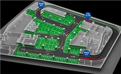 停车场3D效果图,停车场CAD设计,车库标线施工-创安全交通停车场划线有限公司